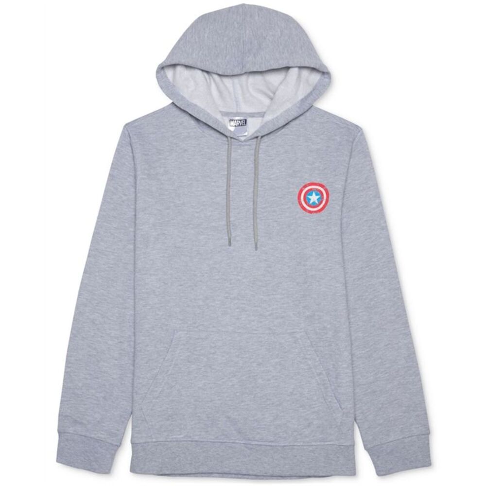 Jem Mens Logo Hoodie Sweatshirt, Grey, M, DM